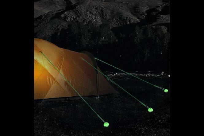 Heringschutzkappen, glow in the dark, Satz von 8 Stück