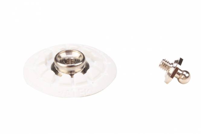 LOXX Snapert zelfklevende drukknoop voor LOXX knop met schroef, Ø 30 mm, wit