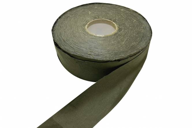 Tent fabric tape 150 gr/m² cotton 50 mm, army green