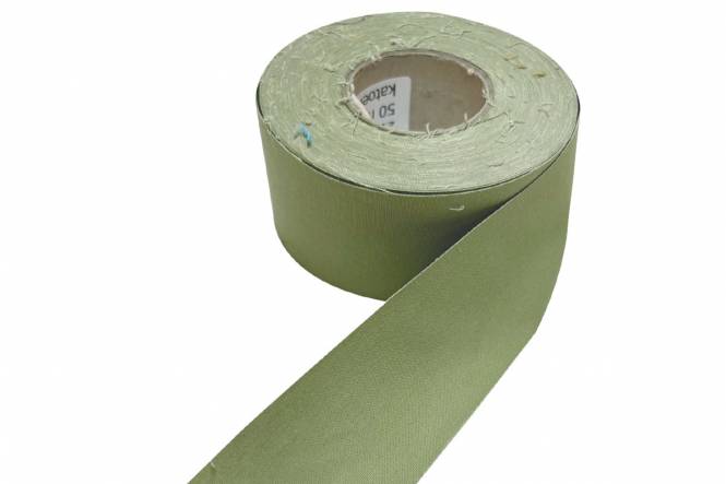 Zeltstoffband, 200 Gr/M², Baumwolle 50 mm, Resedagrün