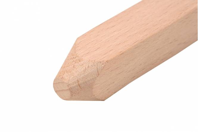 Stormharing Solid, hout, met afgeronde punt