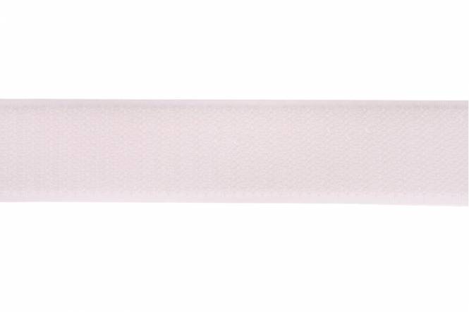 Klettband 20 mm weiß, harte Seite, Haken