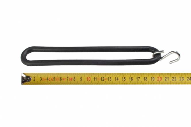 Spanelastiek TIR carrosserie rubber 20 cm met s-haak