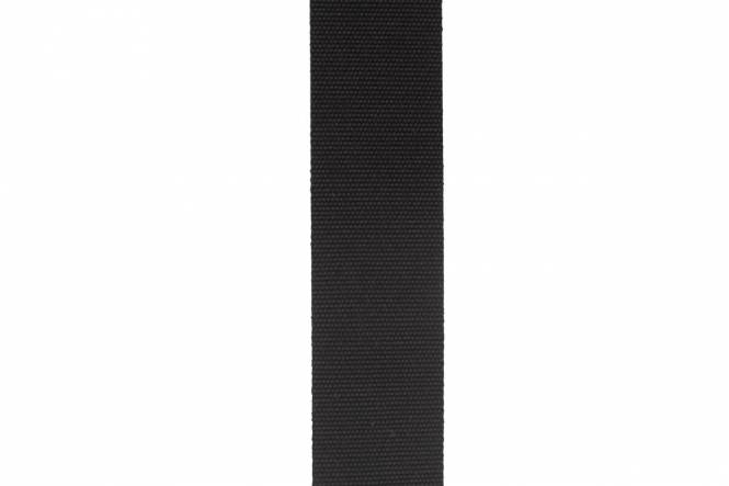 Tentband / Biesband 20 mm acryl, Jet Black Zwart N 680