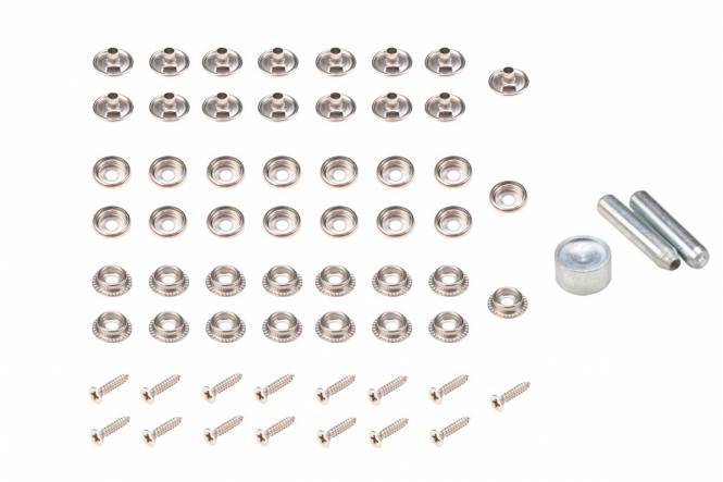 Satz ESVO Druckknöpfe Ø15 mm anschraubbar, 15 Stück