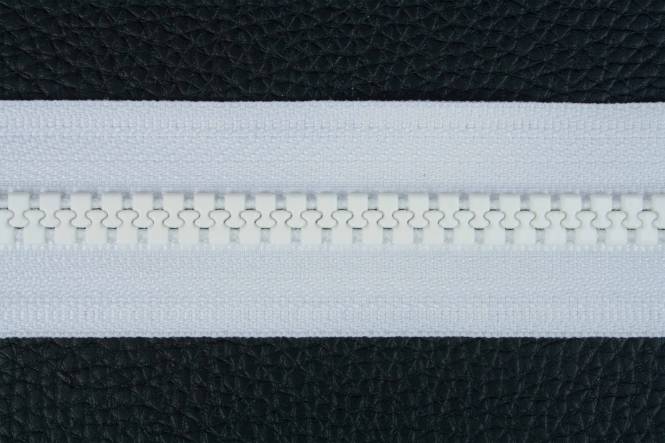 YKK VISLON Profilreißverschlüsse 8,6 mm 10V nicht teilbar weiß mit Metallschieber