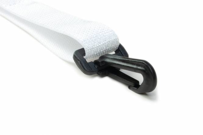 Karabiner / Musketonhaken Kunststoff schwarz für 25 mm Band