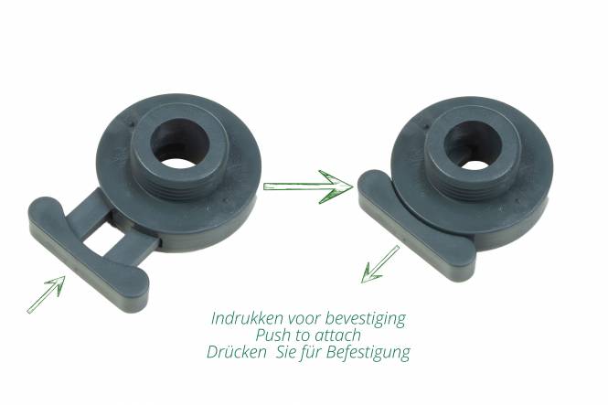 Minax Knopf anthrazit