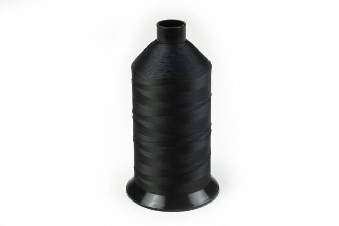 AMANN Outdoor-Pro Nähgarn polyester wasserabweisend, dicke 40, 5500 meter, schwarz, 4-PACK