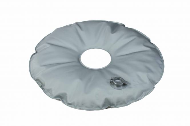 Vulbare waterzak voor parasolvoet, pvc, 10 liter, 54 cm