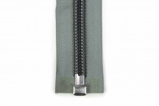 YKK spiraal rits 10 mm deelbaar LICHTGRIJS, 250 cm