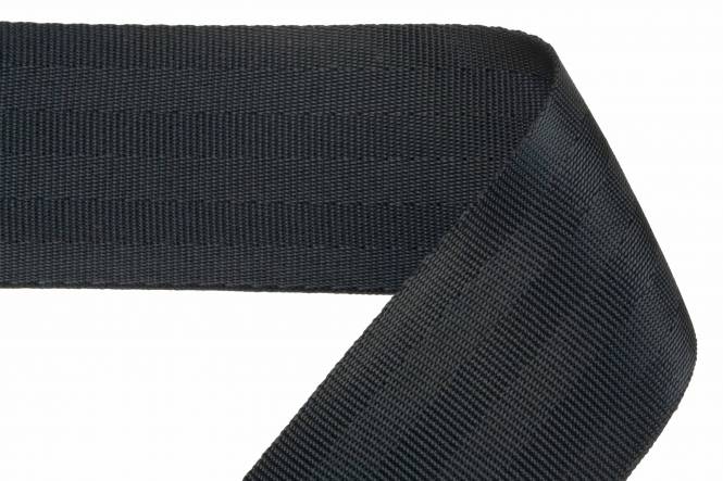 Safety belt webbing, black, 50mm
