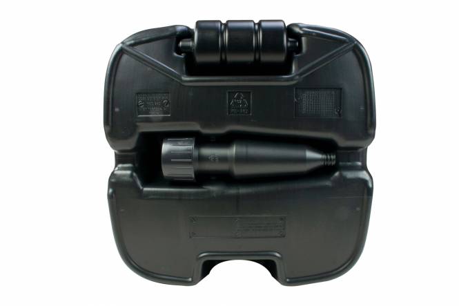 Vulbare parasolvoet 40 kg, op wielen, 40 liter inhoud