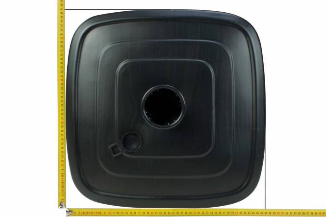 Vulbare parasolvoet 40 kg, op wielen, 40 liter inhoud