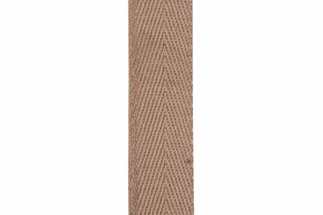 Tent tape 15 mm, cotton, beige