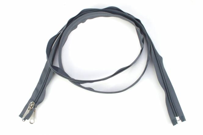 YKK Spiralreißverschlüsse 10 mm teilbar grau, 300 cm
