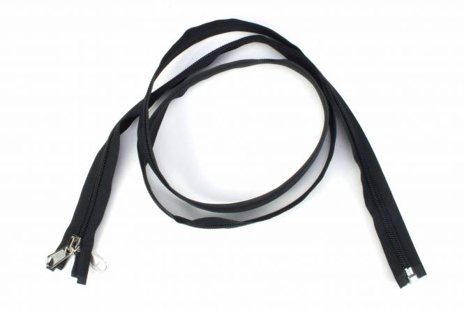 YKK Spiralreißverschlüsse 10 mm teilbar schwarz, 100 cm