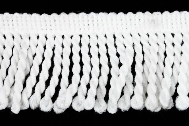 Fringe trim with loose thread tassels, 45 mm in length