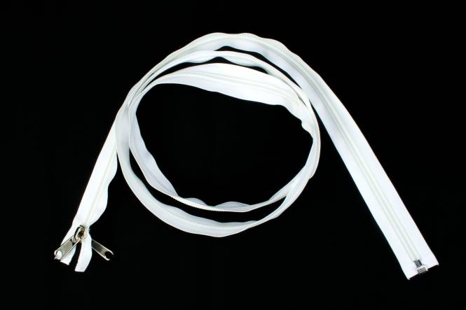 YKK Spiralreißverschlüsse 10 mm teilbar weiß, 1000 cm