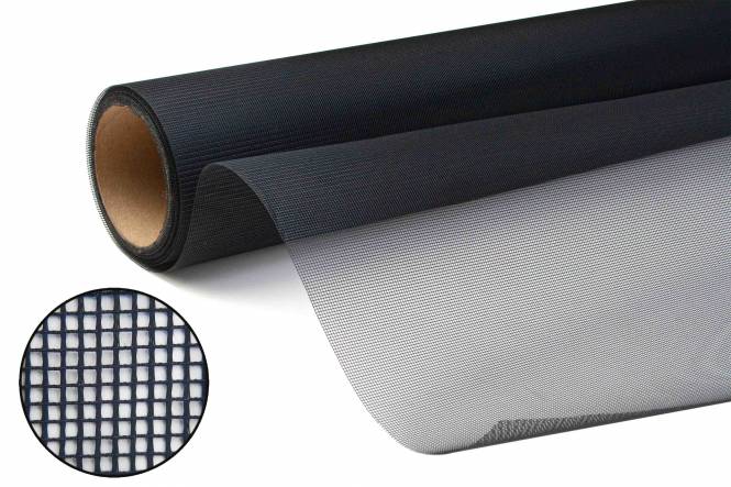 Moskitonetz Meterware, Mückennetz, schwarz, 150 cm