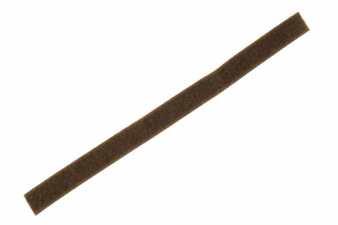 Klittenband 20 mm bruin, harde zijde en zachte zijde - 29 cm