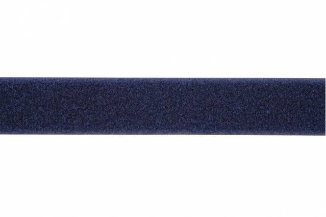 Velcro tape 20 mm marine blue adhesive, soft, loop [CLONE]