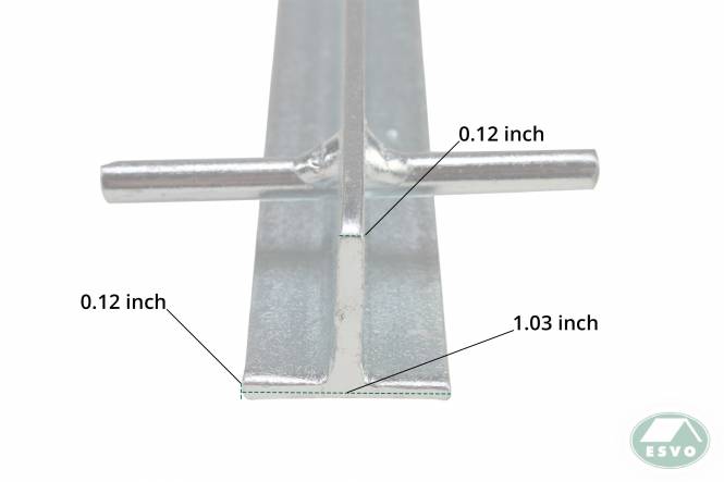 Storm T peg 50 cm x 3 mm, zinc-plated steel