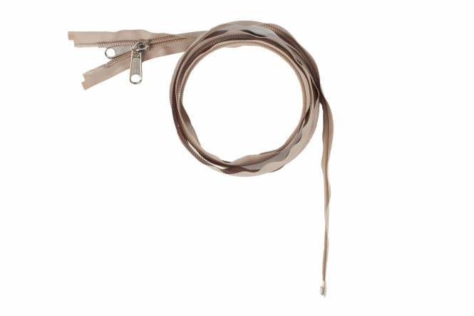 YKK spiraal rits 10 mm deelbaar beige, 100 cm