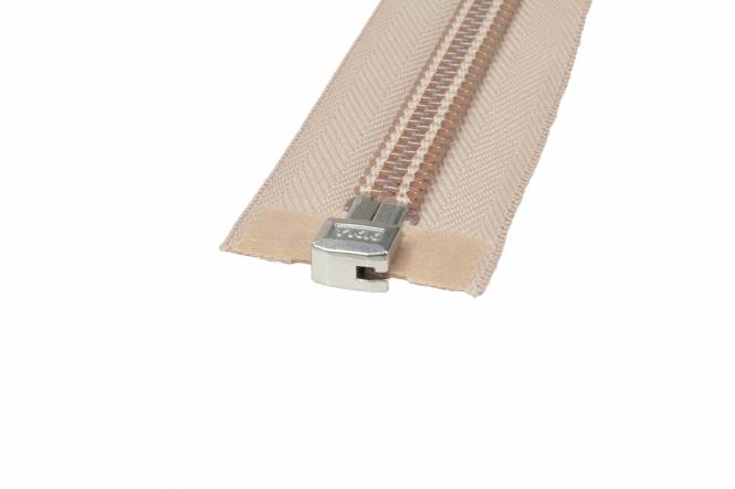 YKK spiraal rits 10 mm deelbaar beige, 100 cm