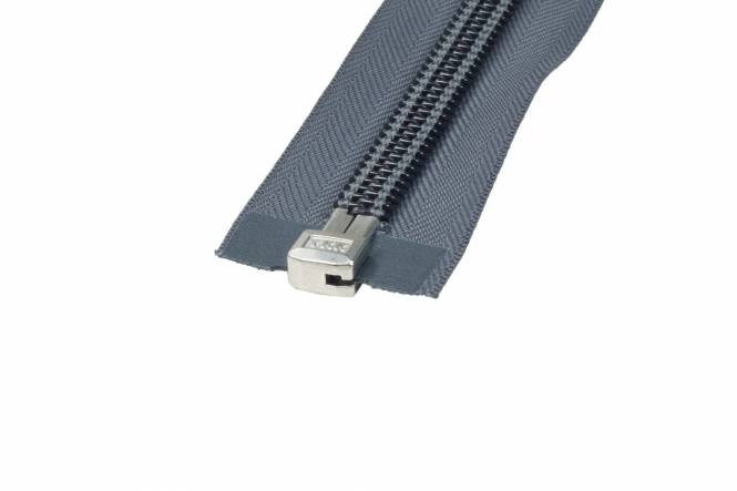 YKK Spiralreißverschlüsse 10 mm teilbar grau, 250 cm