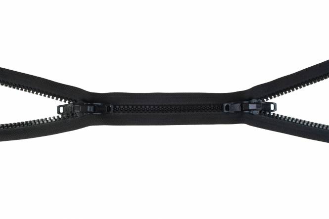 YKK VISLON profile zip-fastener 8,6 mm 10 V closed end two-way X-form black [CLONE]