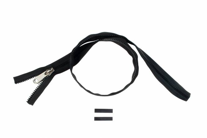 YKK VISLON Profilreißverschlüsse 8,6 mm 10V nicht teilbar schwarz mit Metallschieber