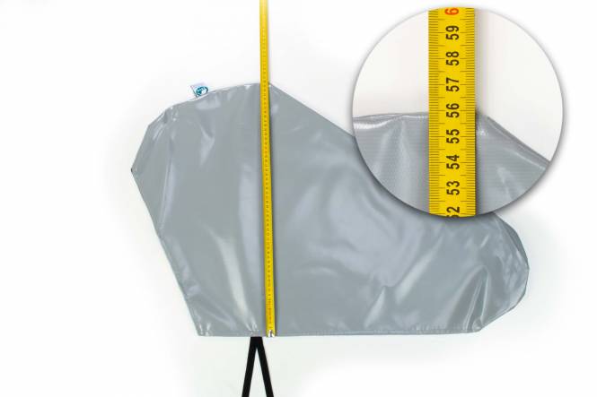 Deichselschutzhaube, dauerhaft, PVC, grau