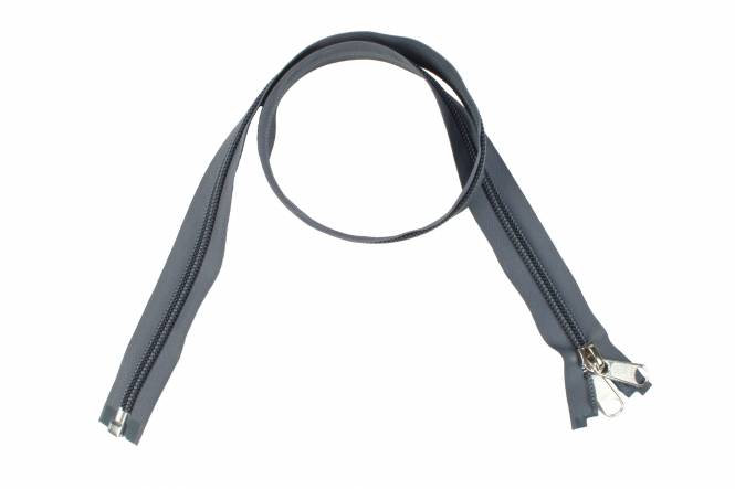 YKK Spiralreißverschlüsse 10 mm teilbar grau, 250 cm