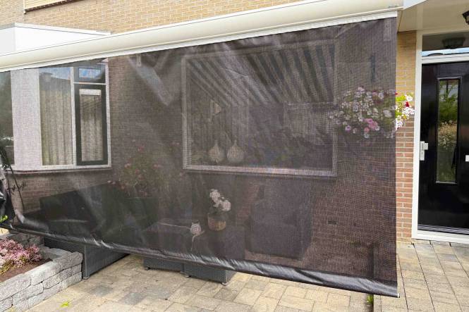 Screen panel ESVO Volant Deluxe 350 gr/m² 140 cm, black