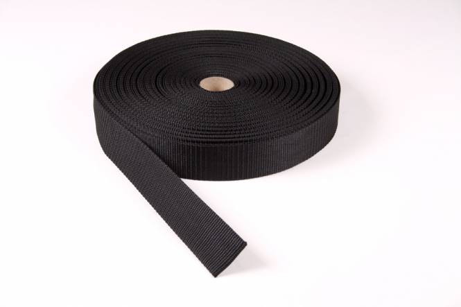 Gespenband 40 mm PP zwart