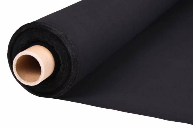 Zeltstoff Baumwolle 310 Gr/M² 160 cm, KD-48 schwarz 27150