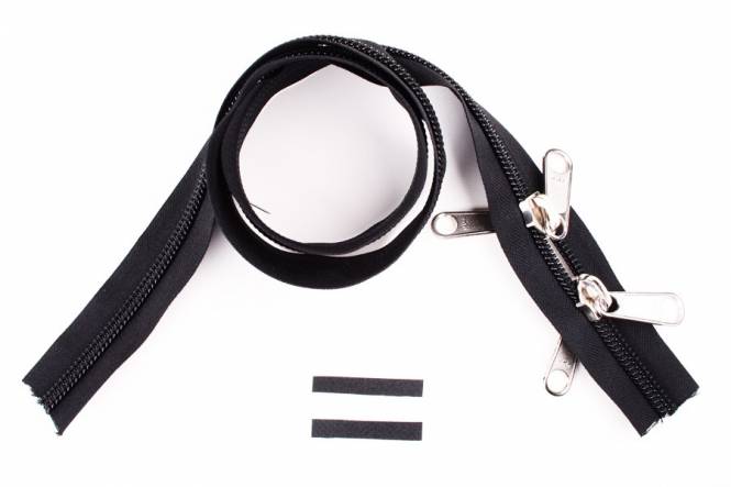 YKK rits 10 mm 2-weg O-vorm niet deelbaar zwart