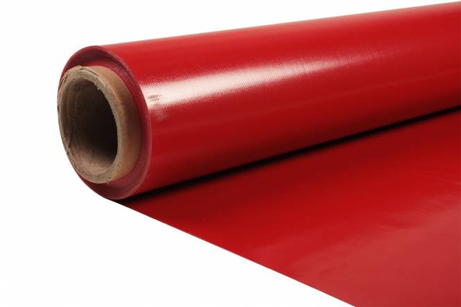 Verstärktes PVC für Abdeckplane und mehr, rot 650 Gr./M²