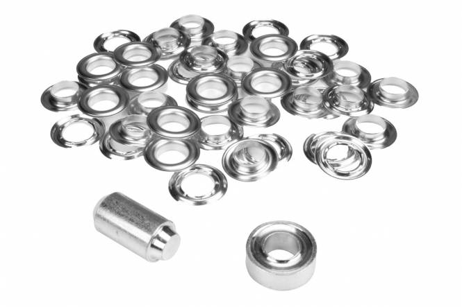 Satz ESVO Ösen Ø 16 mm vernickelt, 25 Stück