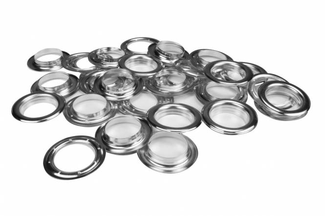 Set zeilringen 40mm vernikkeld