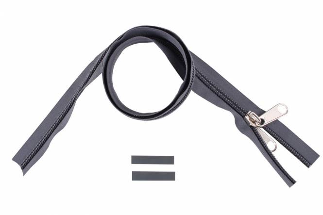 YKK Reißverschlüsse 10 mm nicht teilbar grau