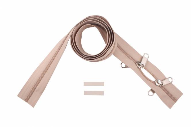 YKK rits 6 mm 2-weg niet deelbaar beige X-vorm