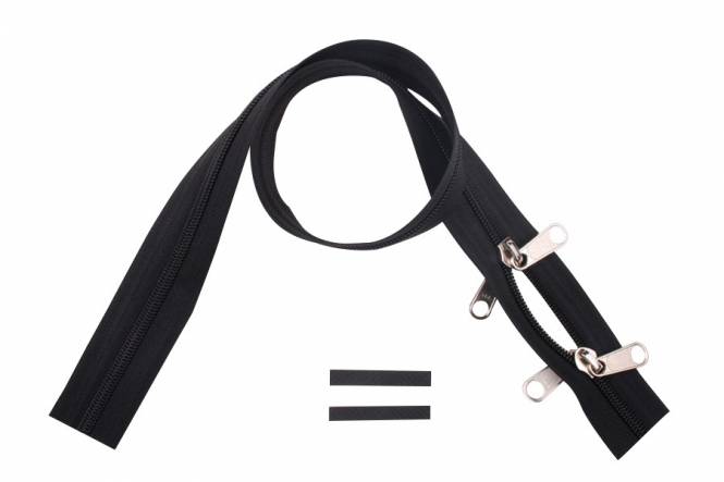 YKK rits 6 mm 2-weg O-vorm niet deelbaar zwart