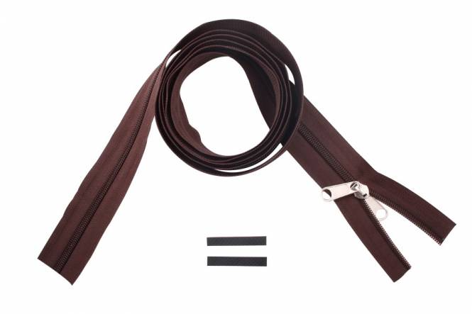 YKK rits 6 mm niet deelbaar bruin