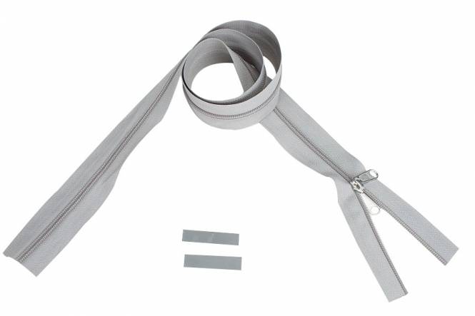 YKK rits 6 mm niet deelbaar lichtgrijs