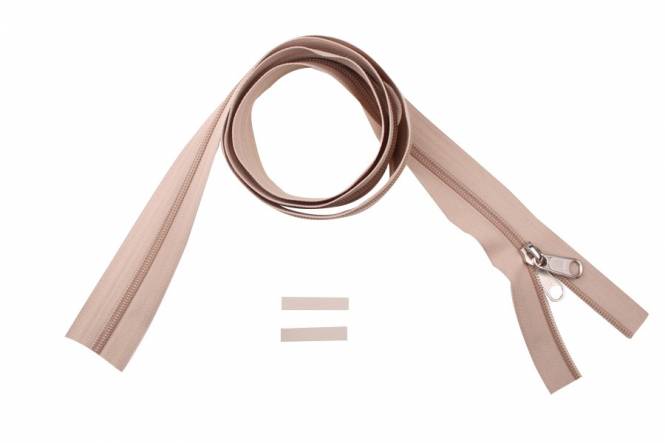 YKK rits 8 mm niet deelbaar beige