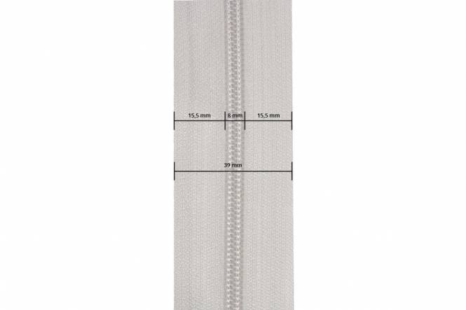 YKK rits 8 mm 2-weg niet deelbaar beige