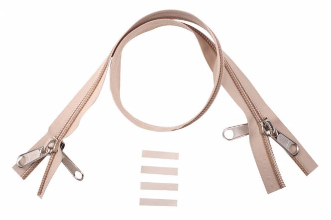 YKK rits 10 mm 2-weg niet deelbaar beige