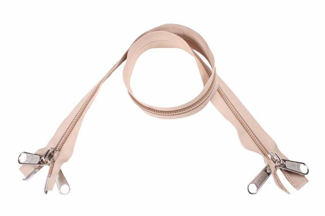 YKK rits 10 mm dubbel deelbaar beige